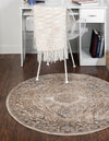 Coastal Manor Collection Area Rug -  Seagrove Round Beige  lifestyle 43