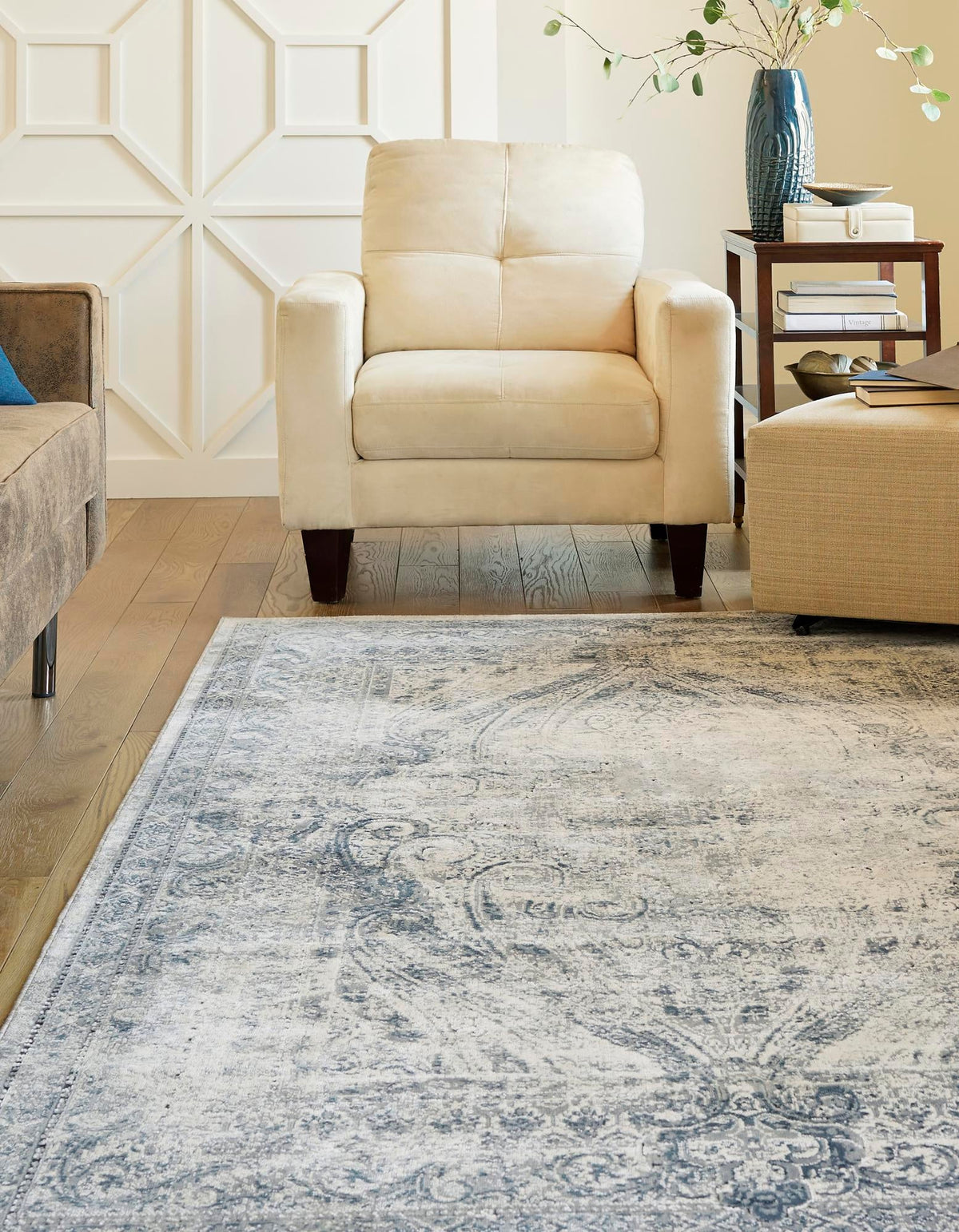 Coastal Manor Collection Area Rug -  Seagrove Rectangle Dark Blue  lifestyle 5