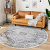 Coastal Manor Collection Area Rug -  Seagrove Round Dark Blue  lifestyle 39