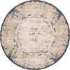 Coastal Manor Collection Area Rug -  Tidewater Round Cream  lifestyle 35