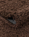 Plush Oasis Collection Area Rug - Serenity (Chocolate Brown) Round Chocolate Brown  lifestyle 20