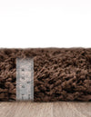 Plush Oasis Collection Area Rug - Serenity (Chocolate Brown) Round Chocolate Brown  lifestyle 21