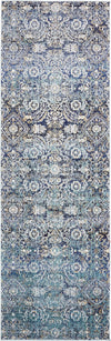 Charleston Elegance Collection Area Rug -  Magnolia Runner Teal  lifestyle 14
