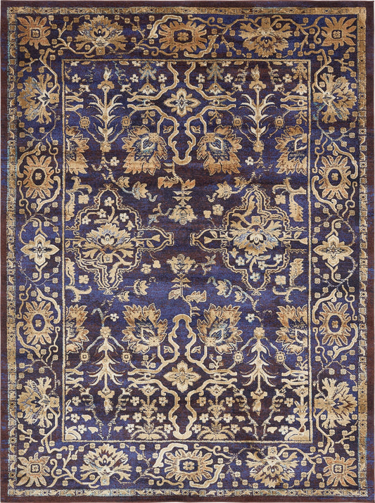 Charleston Elegance Collection Area Rug -  Bluffton Rectangle Dark Blue Main