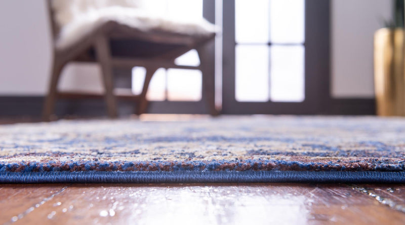 Charleston Elegance Collection Area Rug -  Bluffton Rectangle Dark Blue  lifestyle 5