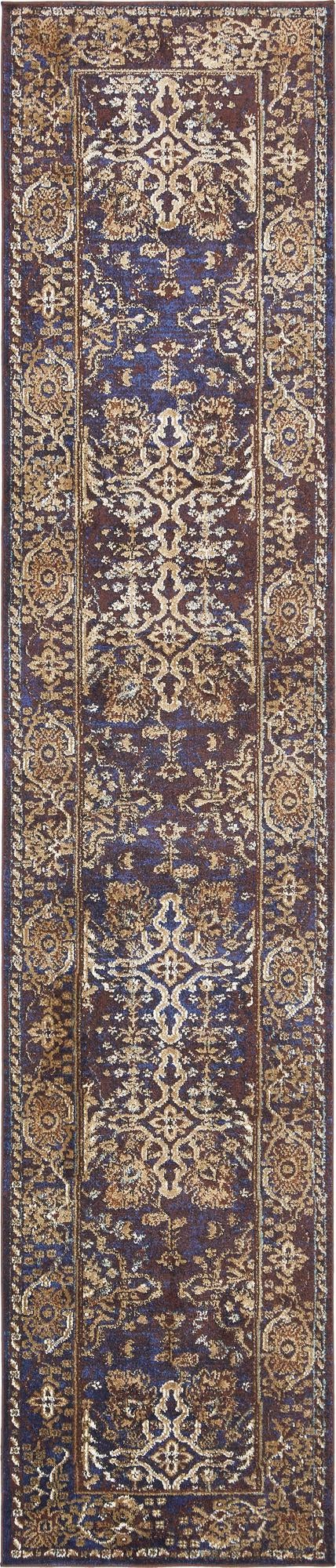 Charleston Elegance Collection Area Rug -  Bluffton Runner Dark Blue  lifestyle 13