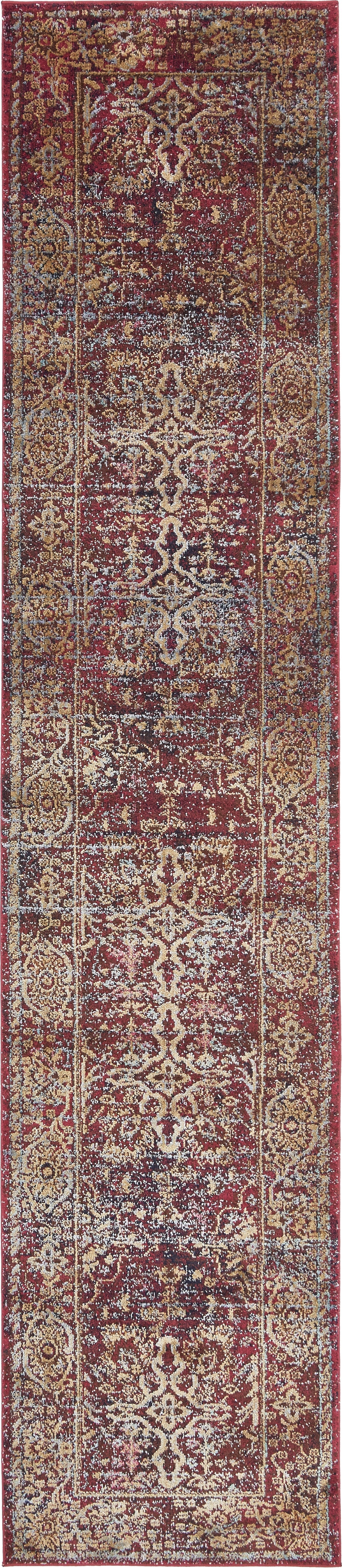 Charleston Elegance Collection Area Rug -  Bluffton Runner Rust Red  lifestyle 16