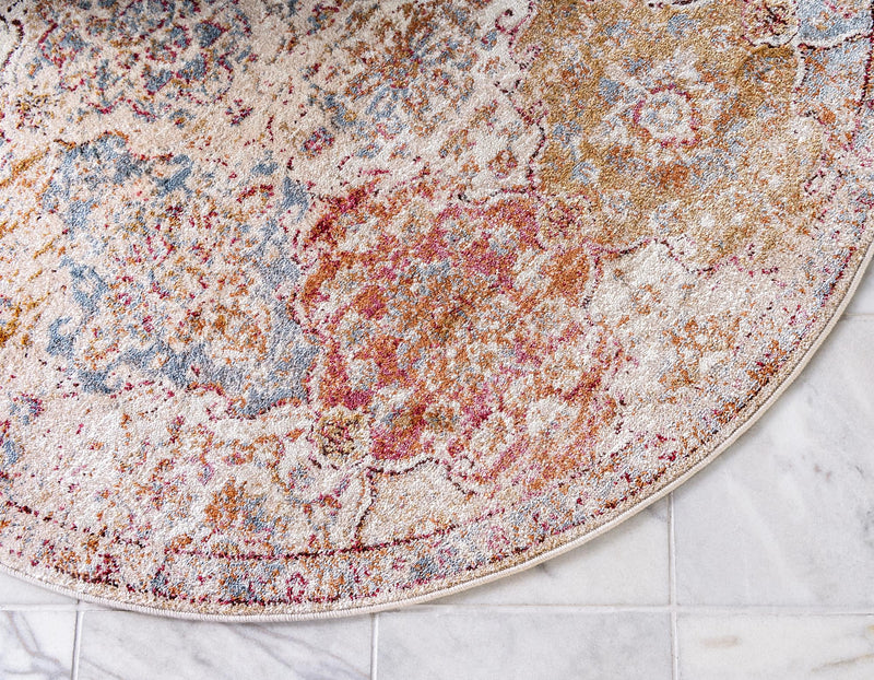 Charleston Elegance Collection Area Rug -  Seabrook Round Beige  lifestyle 18