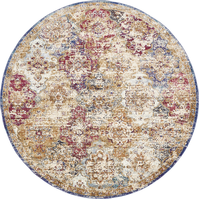 Charleston Elegance Collection Area Rug -  Seabrook Round Beige  lifestyle 4