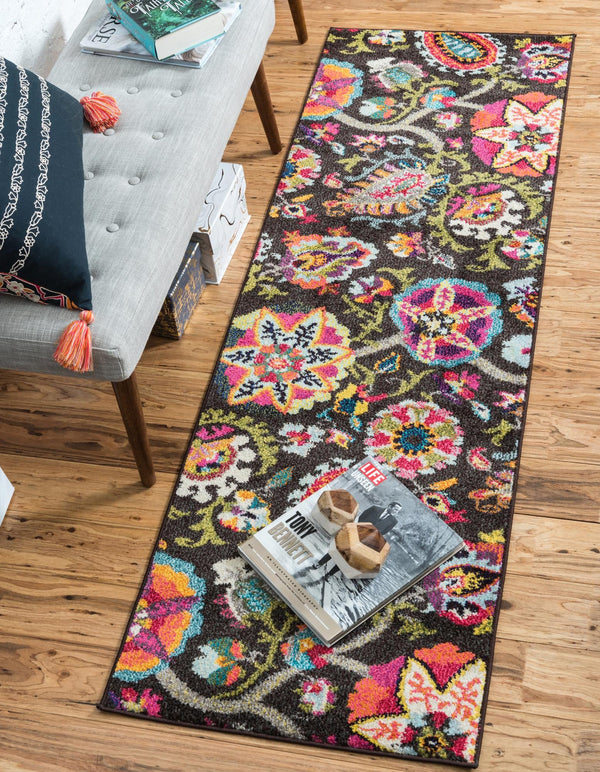 Marrakesh Elegance Collection Area Rug - Medina Runner Brown  lifestyle 16