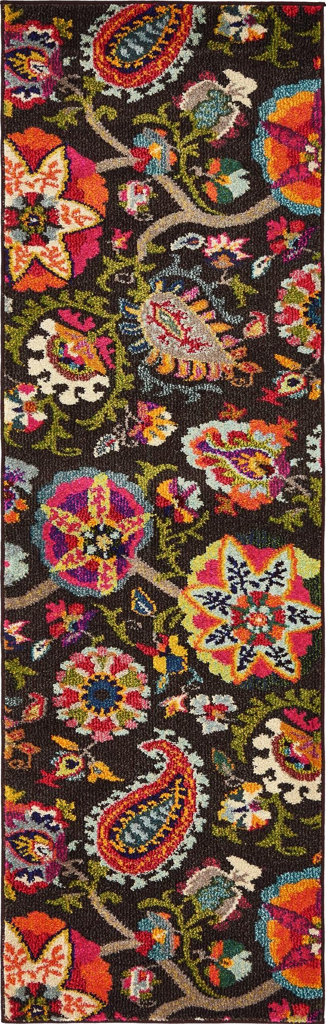 Marrakesh Elegance Collection Area Rug - Medina Runner Brown  lifestyle 14