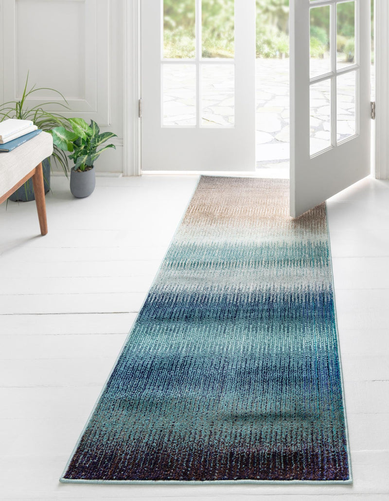 Marrakesh Elegance Collection Area Rug -  Agadir Runner Blue  lifestyle 29