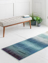 Marrakesh Elegance Collection Area Rug -  Agadir Runner Blue  lifestyle 32