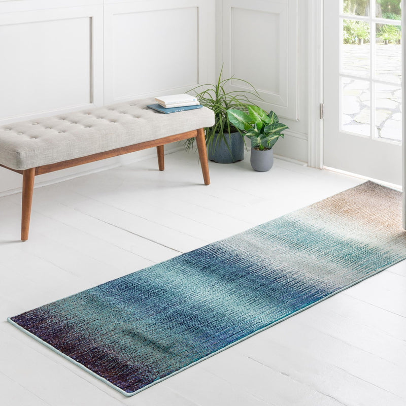 Marrakesh Elegance Collection Area Rug -  Agadir Runner Blue  lifestyle 83