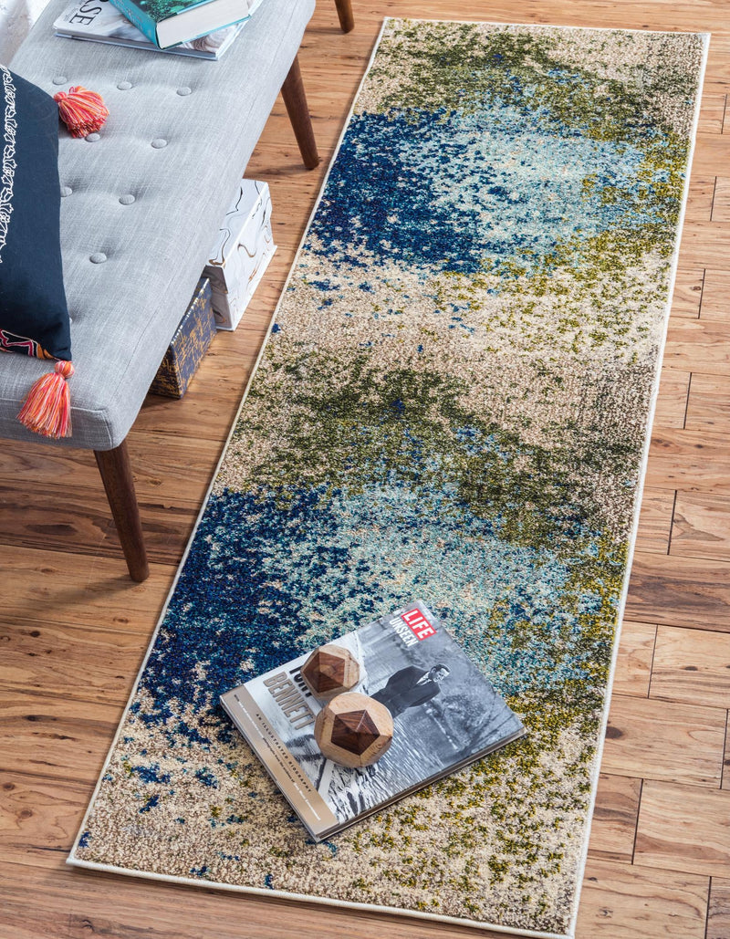 Marrakesh Elegance Collection Area Rug -  Boujad Runner Blue  lifestyle 31