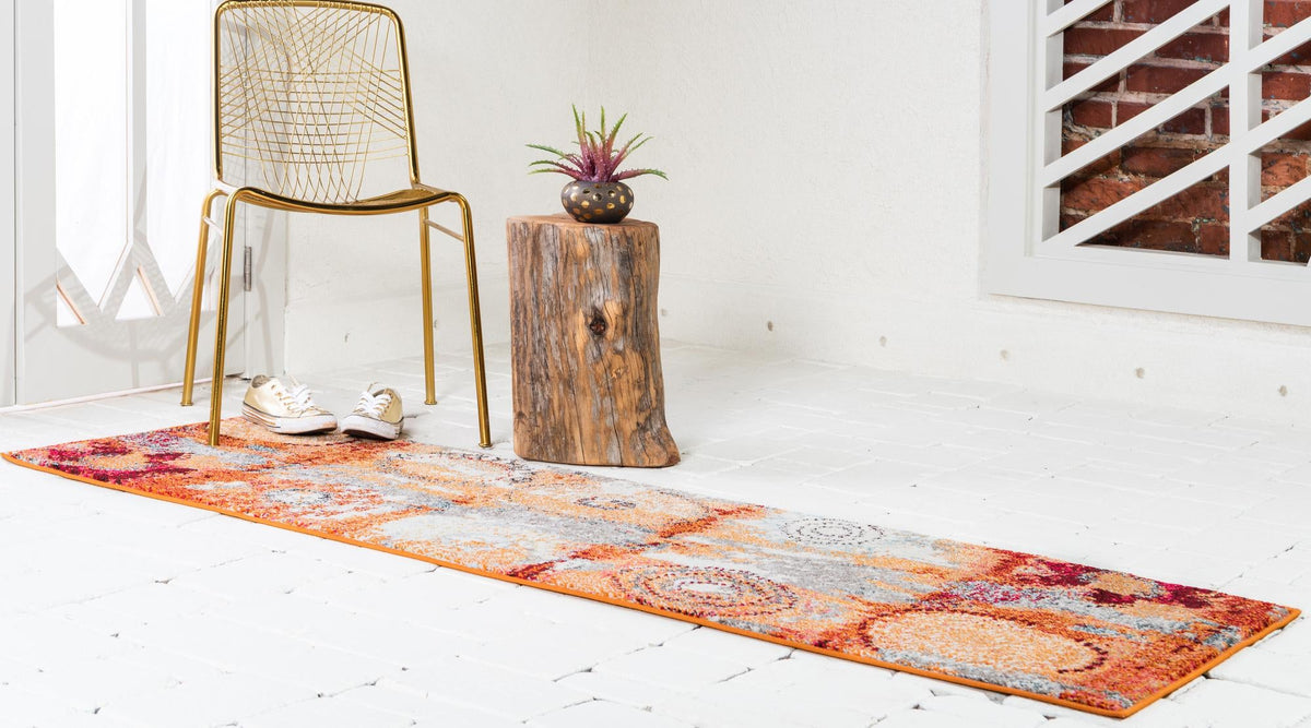 Marrakesh Elegance Collection Area Rug -  Goulmima Runner Orange  lifestyle 37