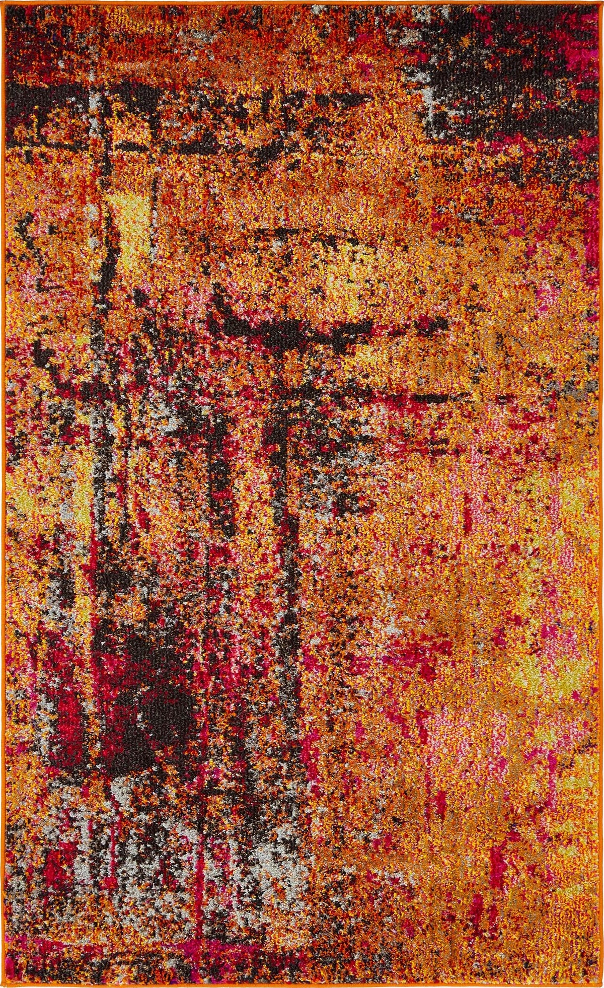 Marrakesh Elegance Collection Area Rug -  Ennakhil Rectangle Orange  lifestyle 2