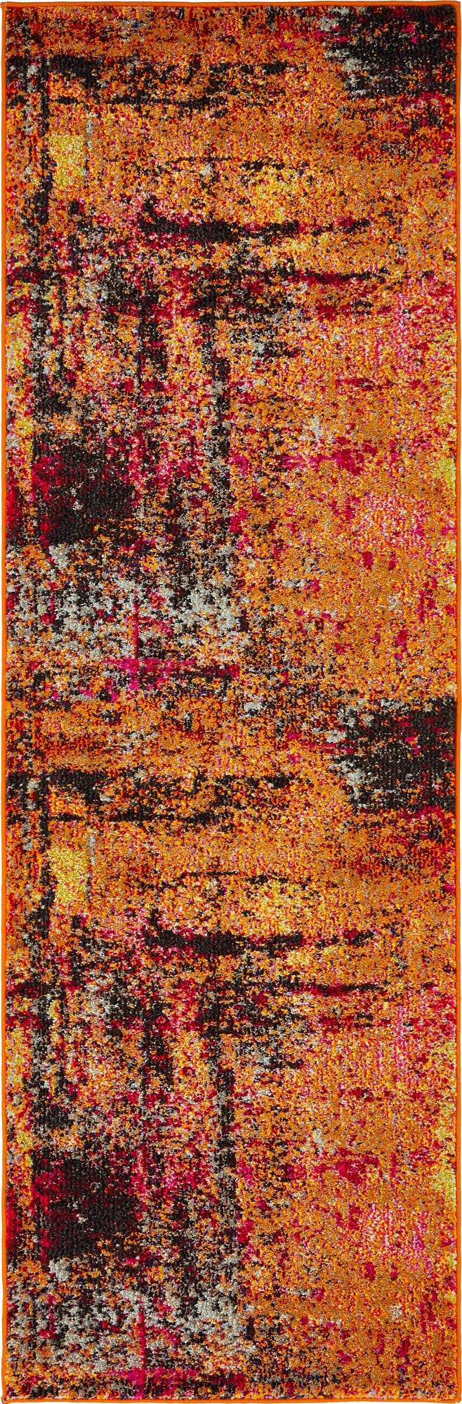 Marrakesh Elegance Collection Area Rug -  Ennakhil Runner Orange  lifestyle 9