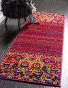 Chateau Elegance Collection Area Rug -  Fontainebleau Runner Red  lifestyle 17