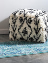 Chateau Elegance Collection Area Rug -  Louvre Runner Light Blue  lifestyle 73