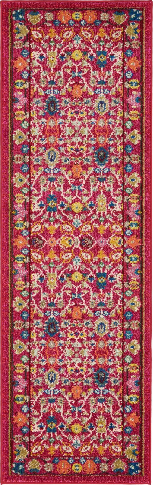 Chateau Elegance Collection Area Rug -  Luxembourg Runner Pink  lifestyle 18