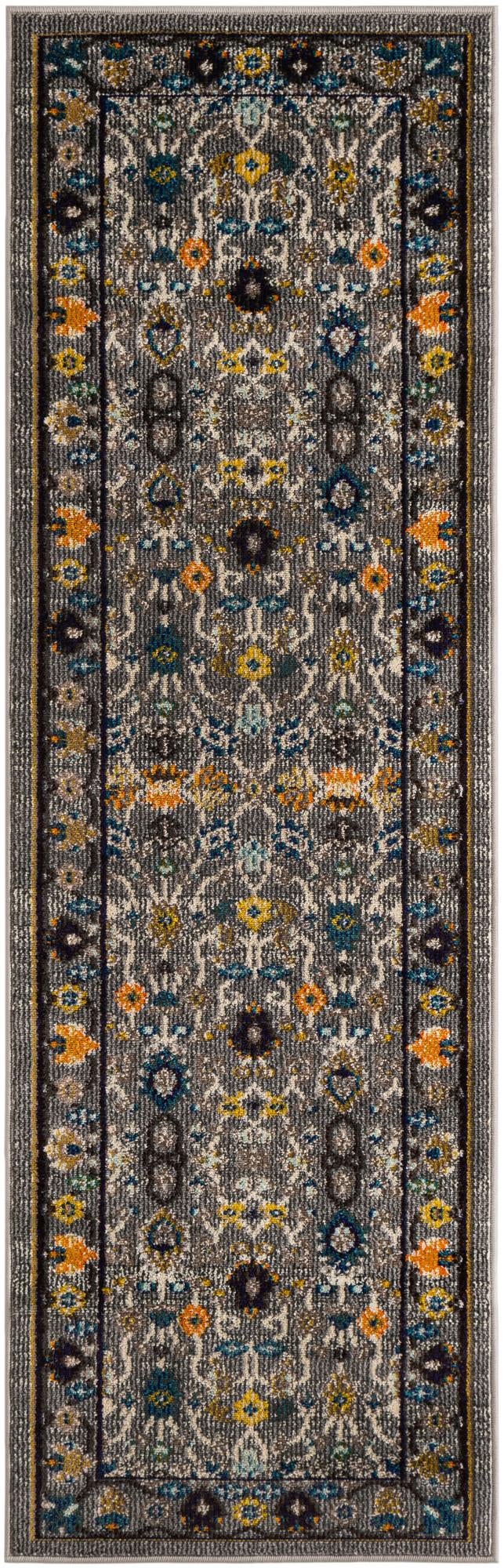 Chateau Elegance Collection Area Rug -  Luxembourg Runner Gray  lifestyle 26