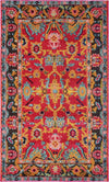Chateau Elegance Collection Area Rug -  Giverny Rectangle Pink  lifestyle 2