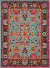 Chateau Elegance Collection Area Rug -  Giverny Rectangle Light Blue  lifestyle 4