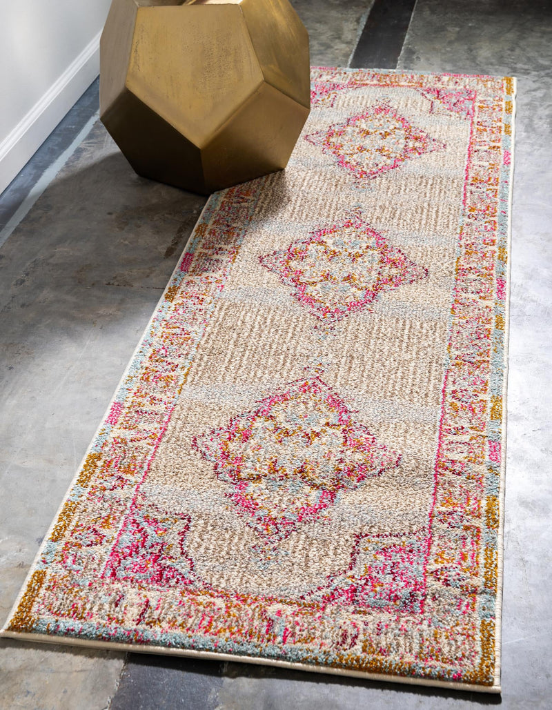 Chateau Elegance Collection Area Rug -  Provence Runner Light Blue  lifestyle 20