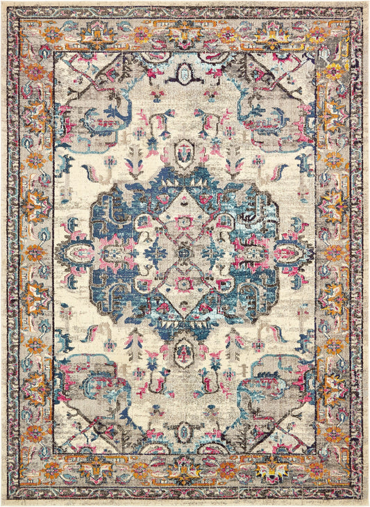 Chateau Elegance Collection Area Rug -  Normandy Rectangle Beige Main