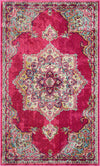 Chateau Elegance Collection Area Rug -  Riviera Rectangle Pink  lifestyle 2