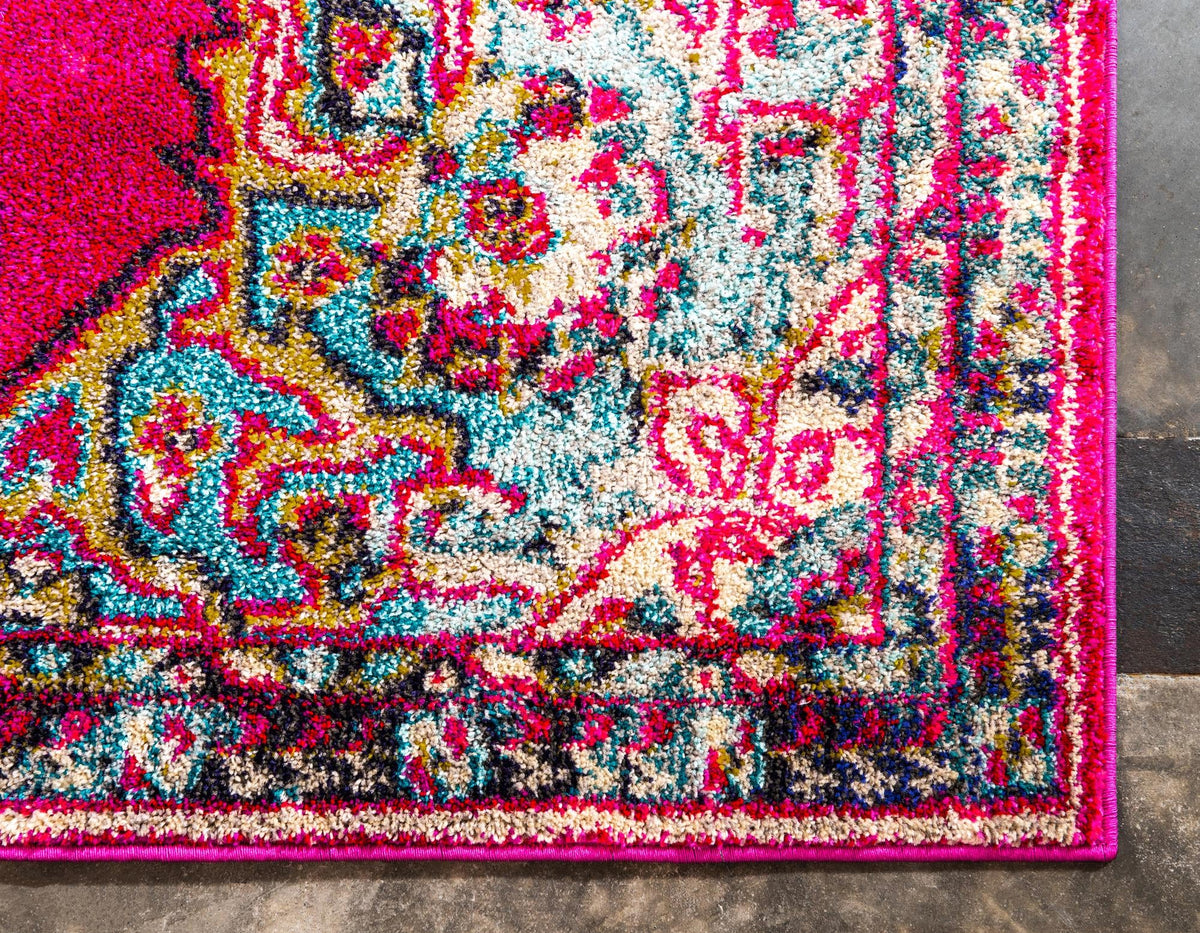 Chateau Elegance Collection Area Rug -  Riviera Rectangle Pink  lifestyle 21