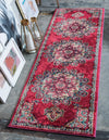 Chateau Elegance Collection Area Rug -  Riviera Runner Pink  lifestyle 48