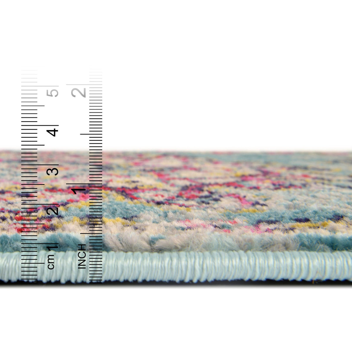 Chateau Elegance Collection Area Rug -  Riviera Rectangle Light Blue  lifestyle 24