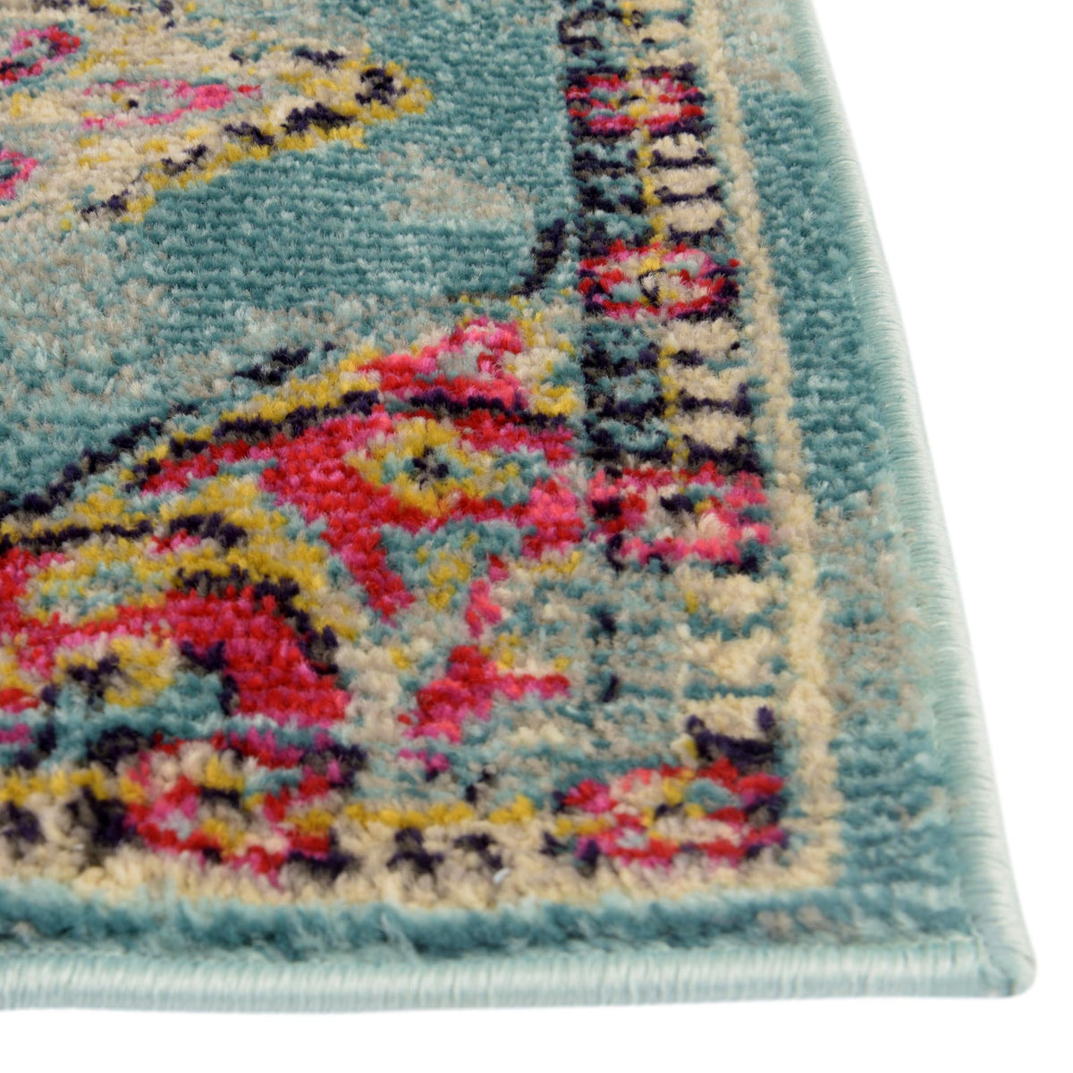 Chateau Elegance Collection Area Rug -  Riviera Rectangle Light Blue  lifestyle 27