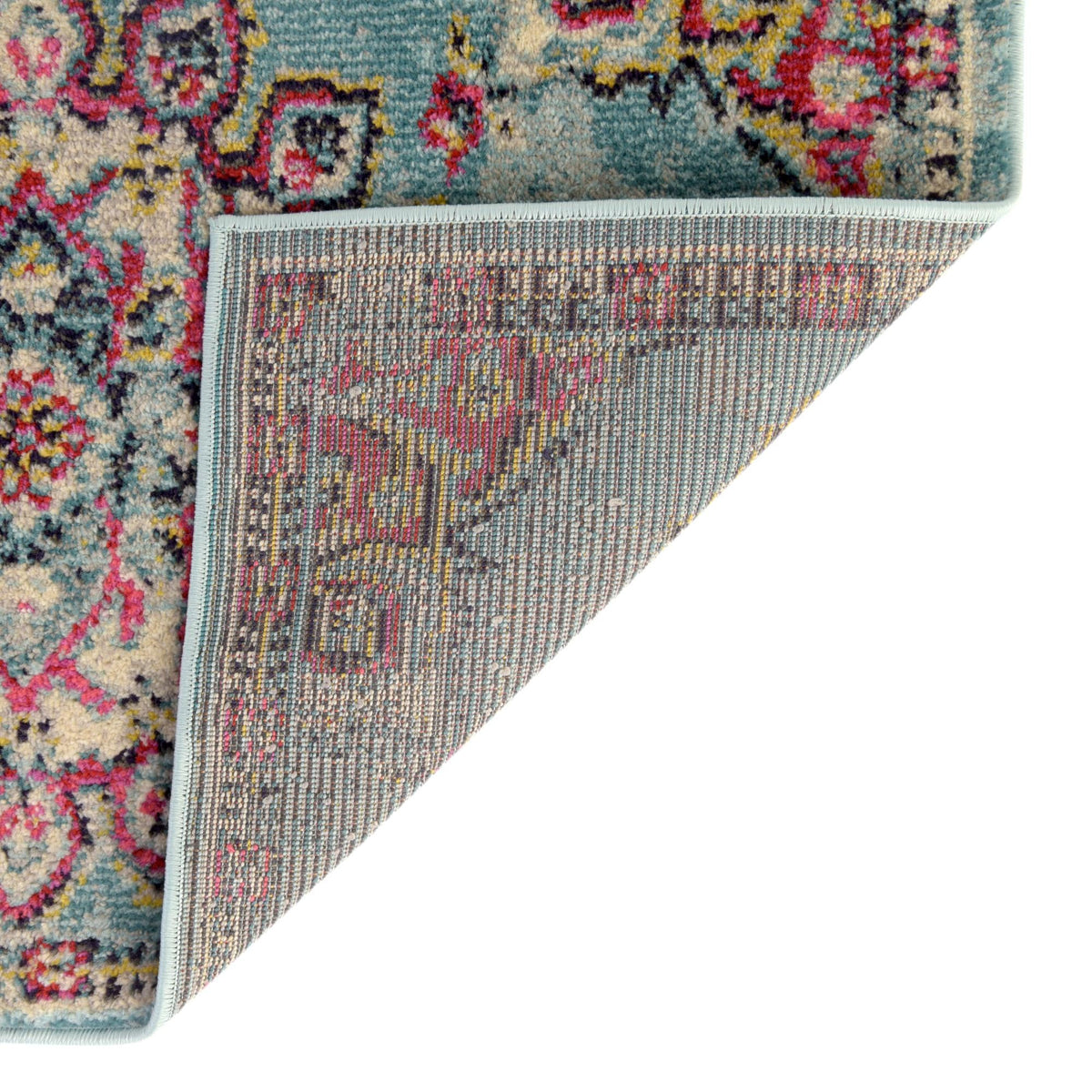 Chateau Elegance Collection Area Rug -  Riviera Rectangle Light Blue  lifestyle 29
