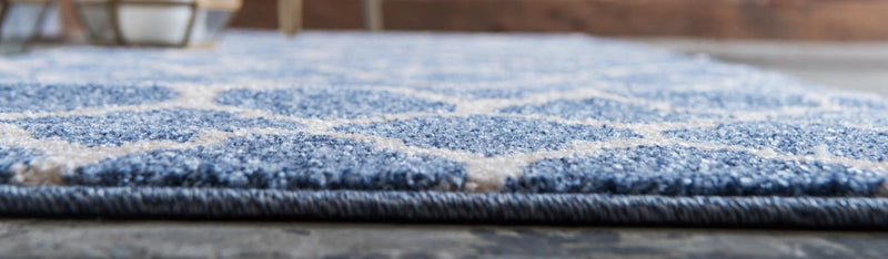 Lattice Gardens Collection Area Rug -  Bloomfield (Light Blue) Runner Light Blue  lifestyle 23
