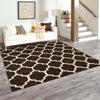 Lattice Gardens Collection Area Rug -  Bloomfield (Chocolate Brown) Square Chocolate Brown  lifestyle 66