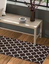 Lattice Gardens Collection Area Rug -  Bloomfield (Chocolate Brown) Runner Chocolate Brown  lifestyle 41