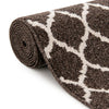 Lattice Gardens Collection Area Rug -  Bloomfield (Chocolate Brown) Runner Chocolate Brown  lifestyle 60