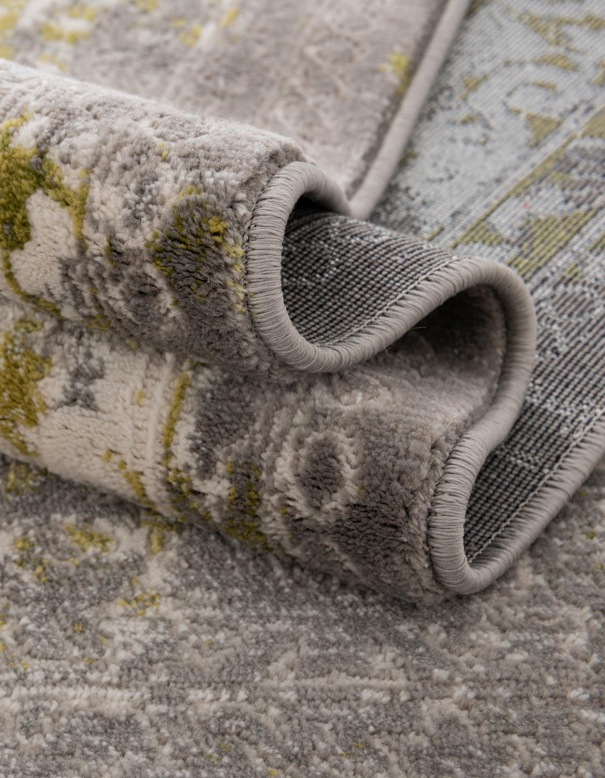 Rustic Charm Revival Collection Area Rug -  Meadowland Square Light Green  lifestyle 85