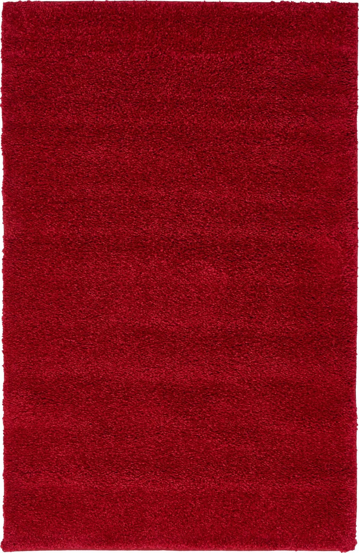 Solid Shag Seaside Collection Area Rug - Azure Cove (Red) Rectangle Red Main