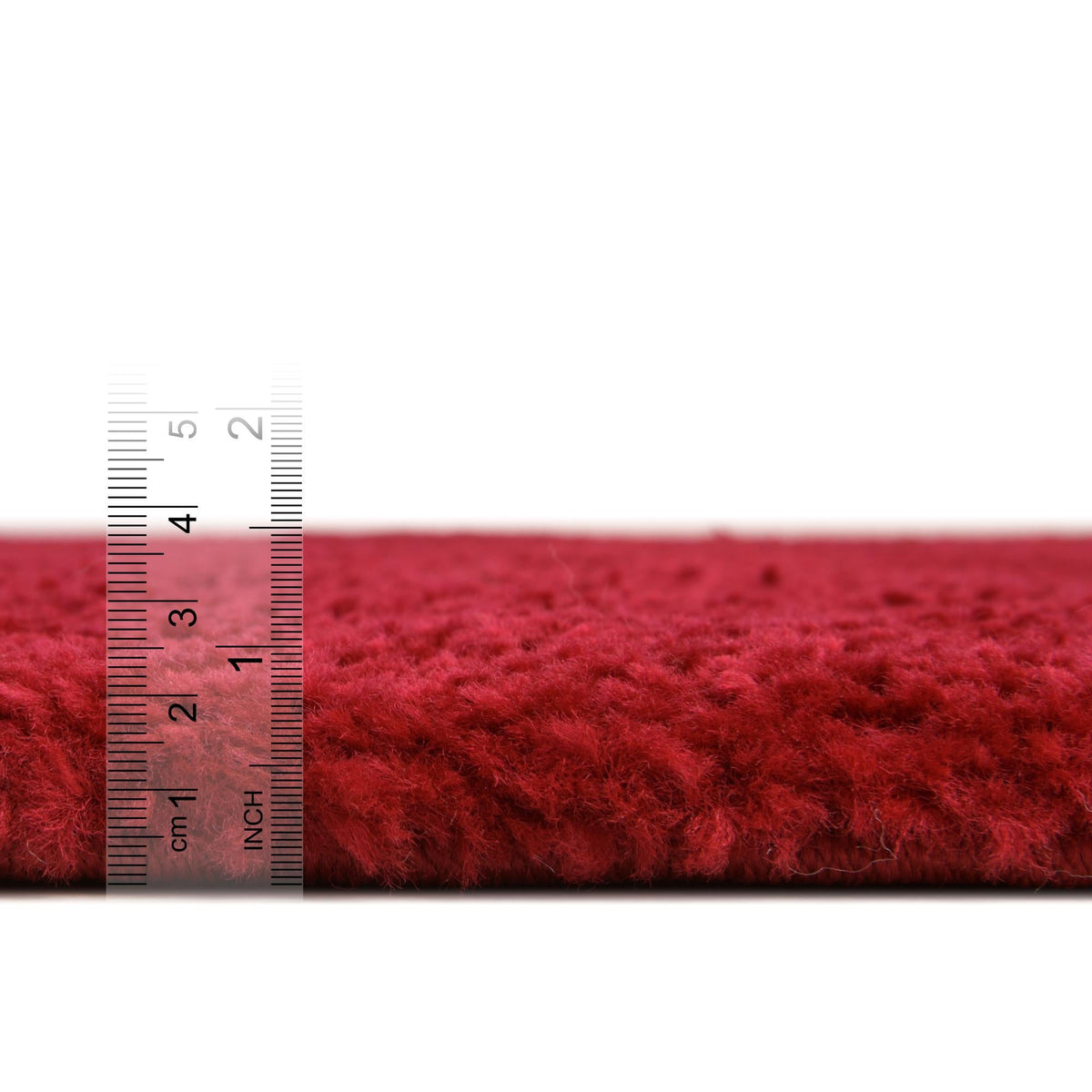 Solid Shag Seaside Collection Area Rug - Azure Cove (Red) Rectangle Red  lifestyle 4