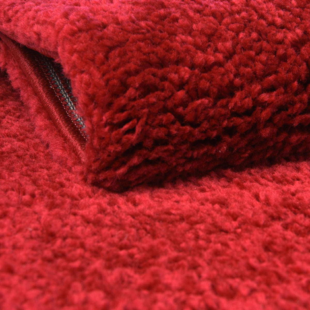 Solid Shag Seaside Collection Area Rug - Azure Cove (Red) Rectangle Red  lifestyle 5