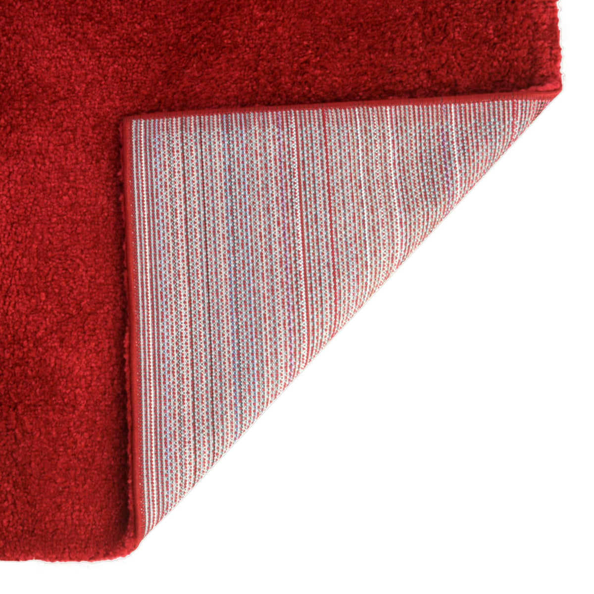 Solid Shag Seaside Collection Area Rug - Azure Cove (Red) Rectangle Red  lifestyle 8