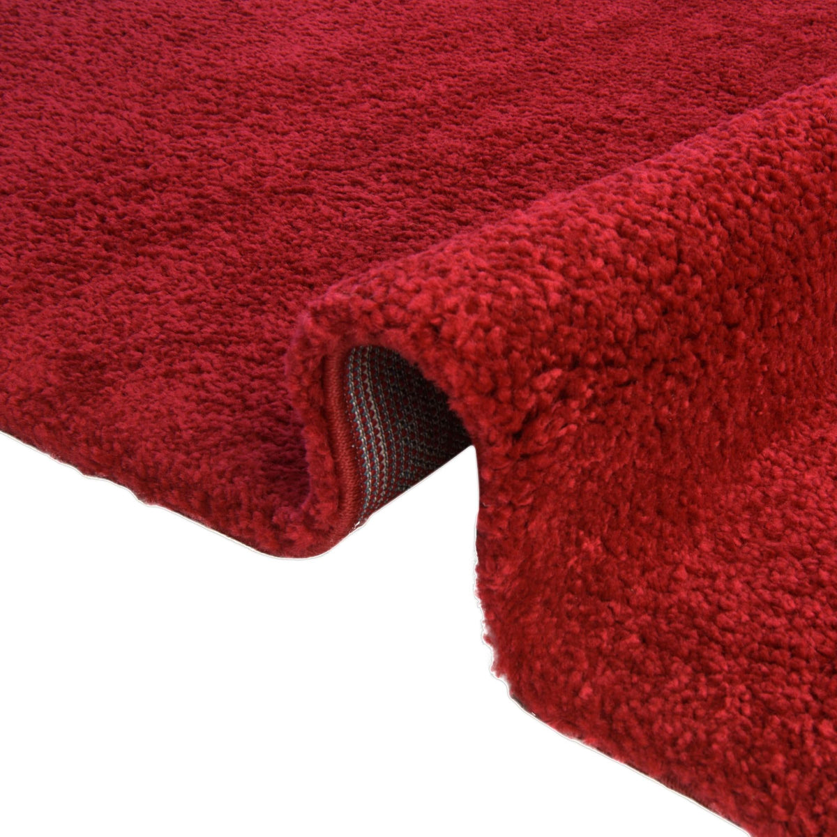 Solid Shag Seaside Collection Area Rug - Azure Cove (Red) Rectangle Red  lifestyle 9