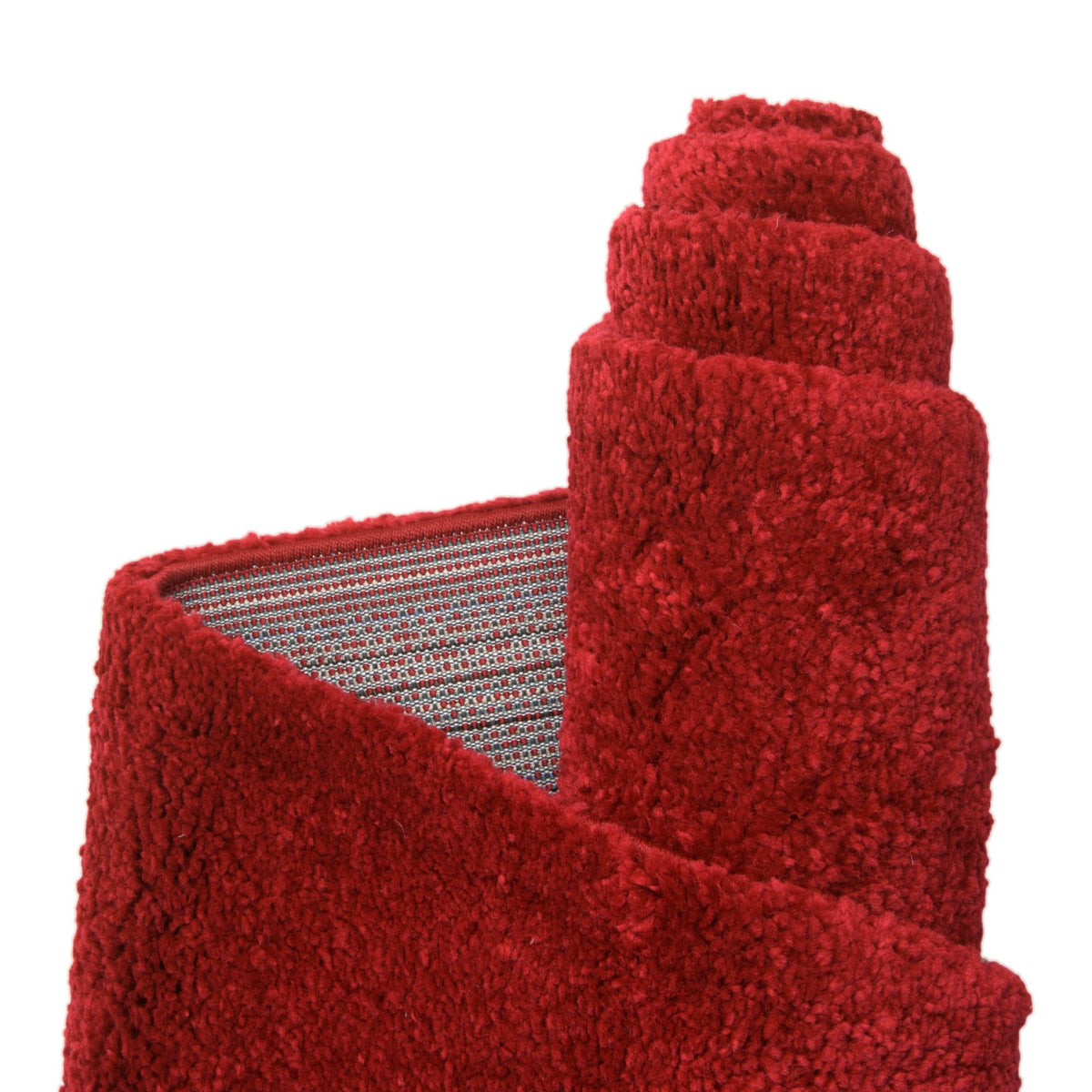 Solid Shag Seaside Collection Area Rug - Azure Cove (Red) Rectangle Red  lifestyle 10
