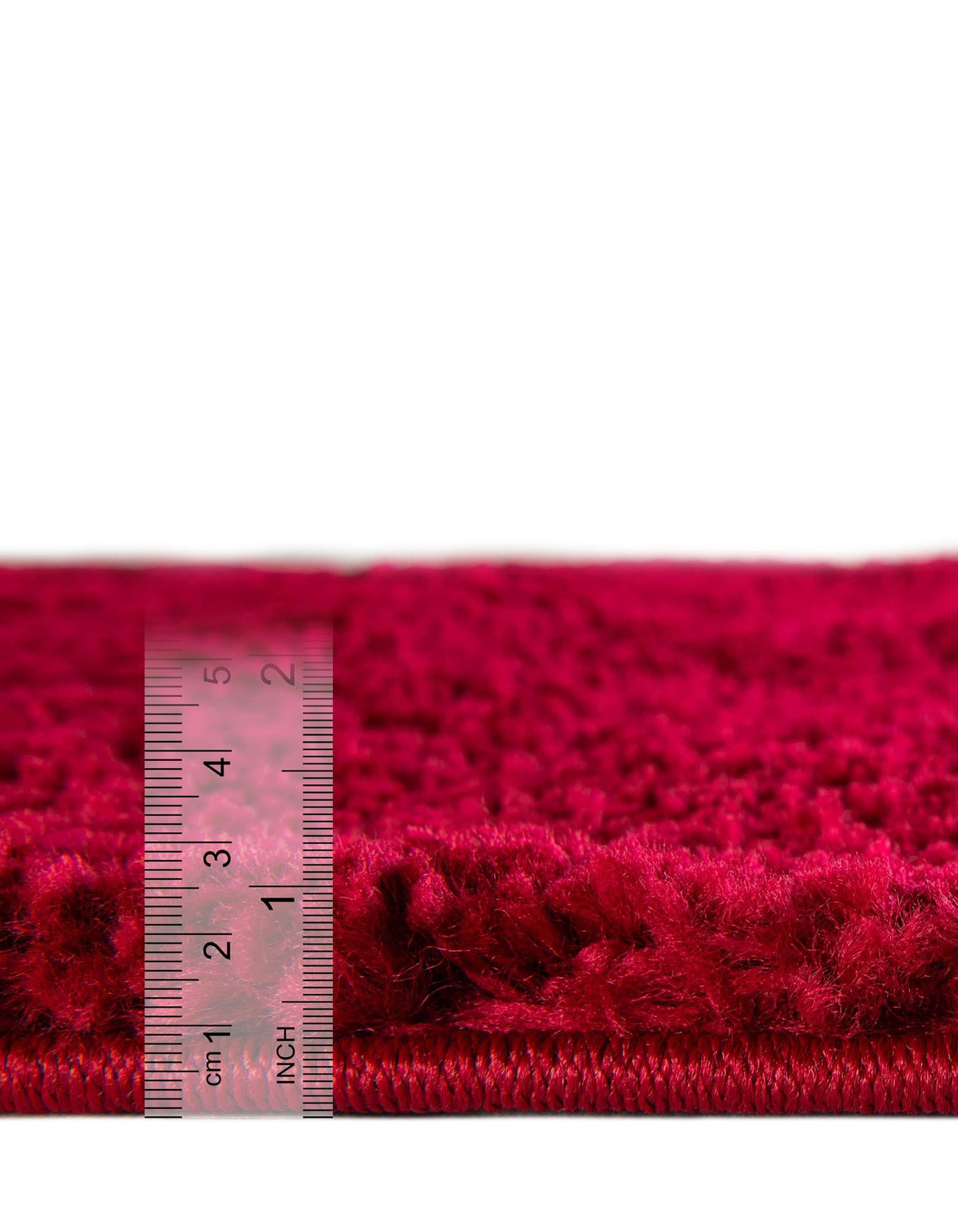 Solid Shag Seaside Collection Area Rug - Azure Cove (Red) Rectangle Red  lifestyle 14