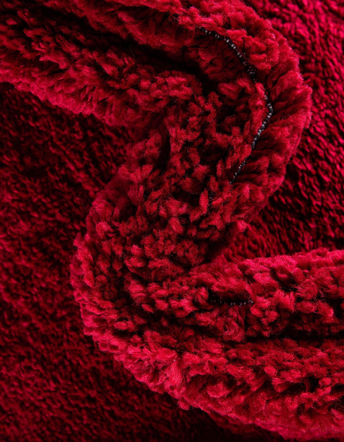 Solid Shag Seaside Collection Area Rug - Azure Cove (Red) Rectangle Red  lifestyle 17