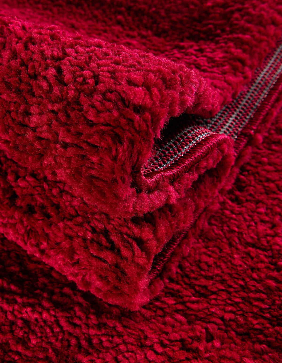 Solid Shag Seaside Collection Area Rug - Azure Cove (Red) Rectangle Red  lifestyle 22